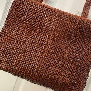 Talbots Woven Genuine Leather Bag